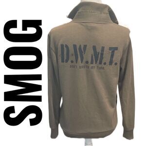 SMOG Women’s Don’t Waste‎ My Time Zip Front Jacket - Size S